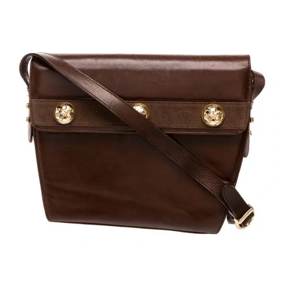 Salvatore Ferragamo Elegant Brown Leather Shoulder Bag - Picture 2 of 6